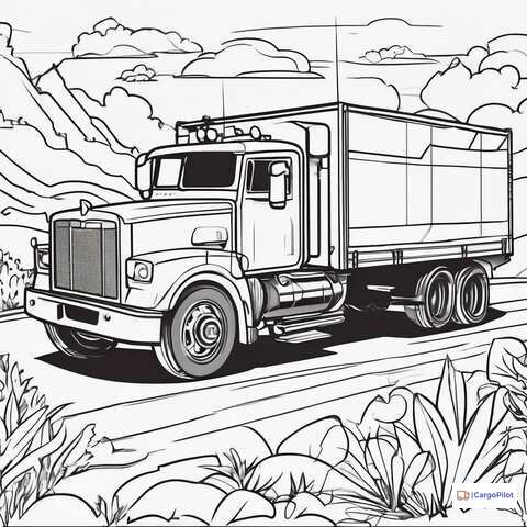 Kolorowanka-Ciężarówka 10