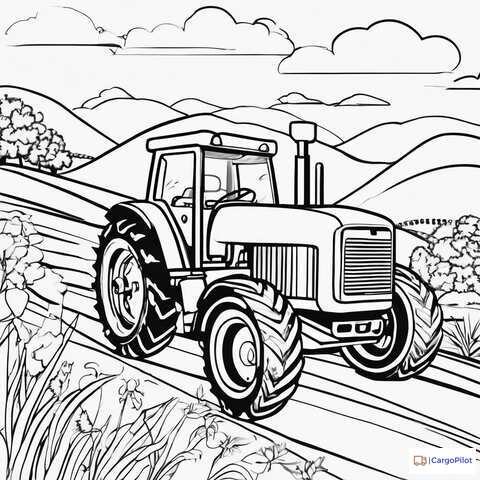 Kolorowanka -Traktor 15