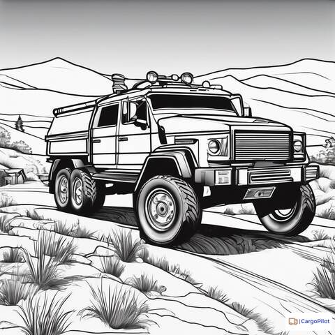 Kolorowanka-Auto terenowe 19