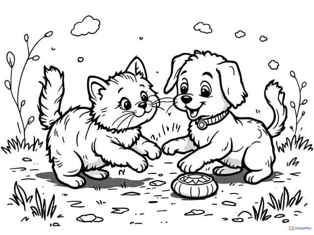 Kolorowanka-Pies i Kot 29