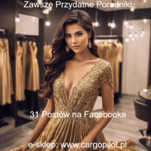 PORADNIK - KALENDARZ NA 31 DNI, POSTY NA FACEBOOKA DLA SALONU SPRZEDAJĄCEGO MODNĄ ODZIEŻ DAMSKĄ