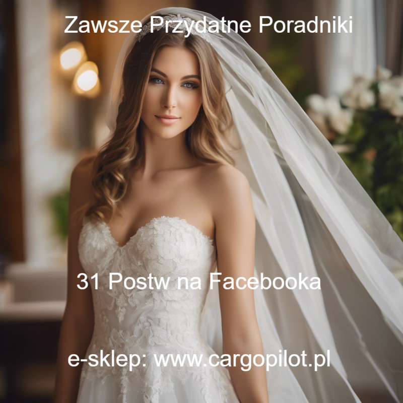 PORADNIK - KALENDARZ NA 31 DNI, POSTY NA FACEBOOKA DLA SALONU SPRZEDAJĄCEGO SUKNIE ŚLUBNE