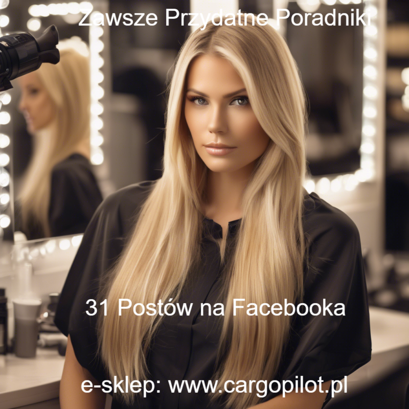 PORADNIK - KALENDARZ NA 31 DNI, POSTY NA FACEBOOKA DLA SALONU FRYZJERSKIEGO