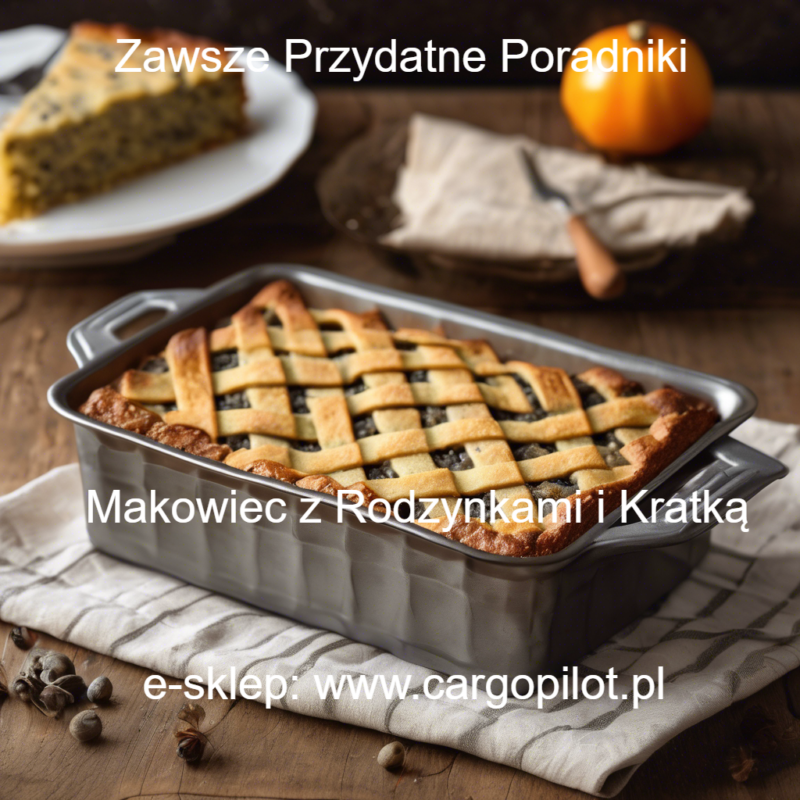 PRZEPIS NA MAKOWIEC Z RODZYNKAMI TRADYCYJNY Z KRATKĄ NA WIERZCHU