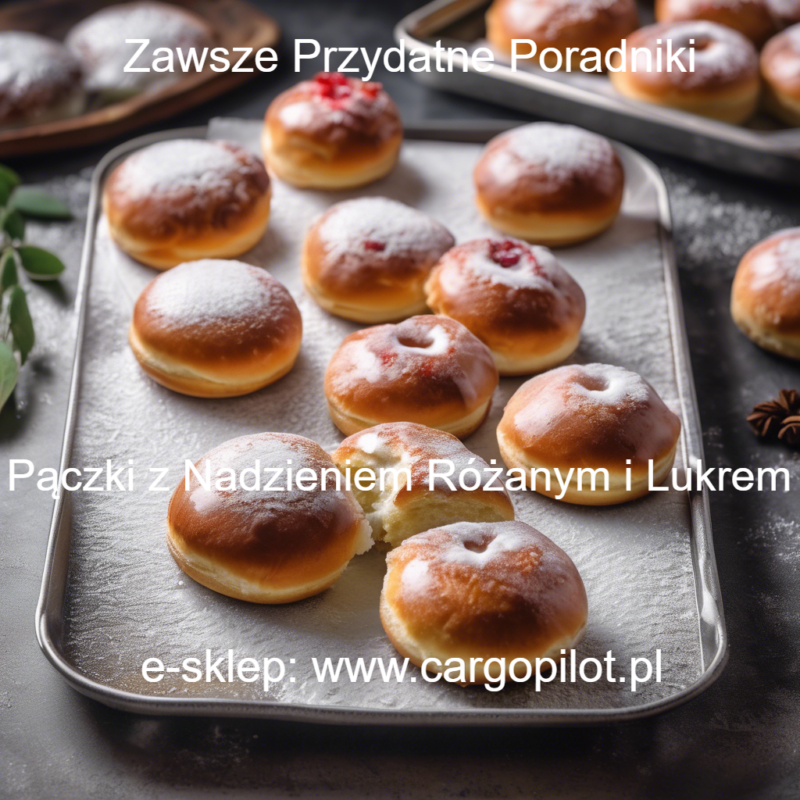 PRZEPIS NA PĄCZKI Z NADZIENIEM RÓŻANYM I LUKREM NA WIERZCHU
