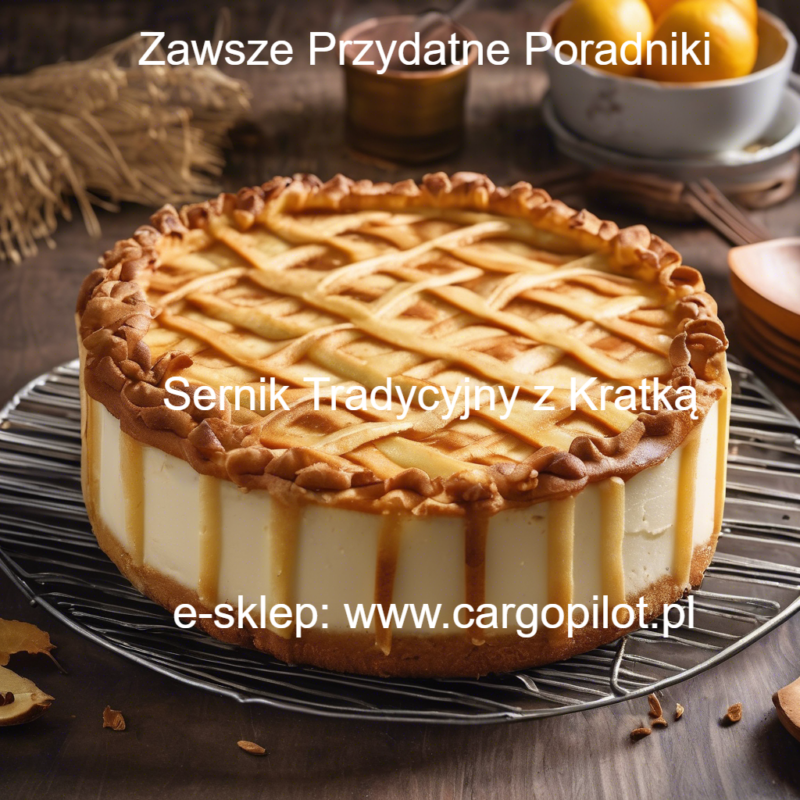 PRZEPIS NA SMACZNY SERNIK TRADYCYJNY Z KRATKĄ NA WIERZCHU