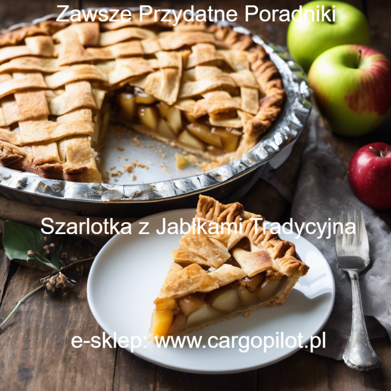 PRZEPIS NA SMACZNĄ SZARLOTKĘ Z JABŁKAMI I KRATKĄ NA WIERZCHU