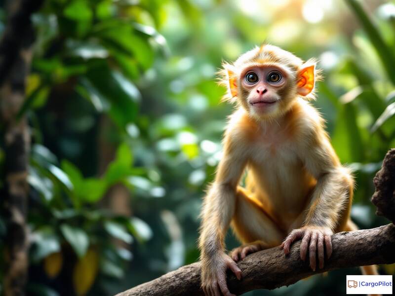 Grafika JPEG. Małpka w Dżungli