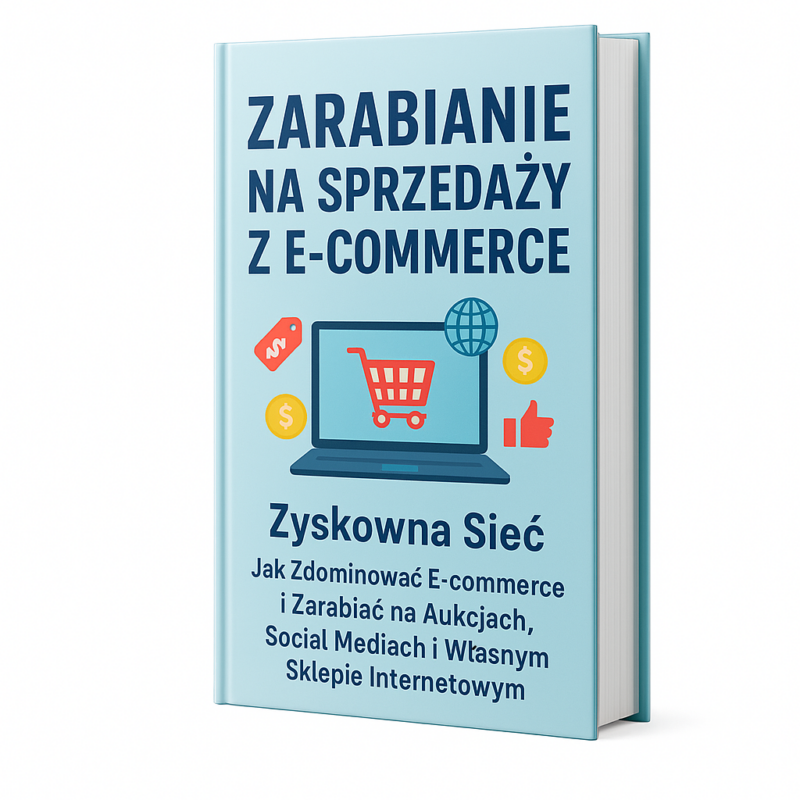 E-Book, Samorozwój Pt. „Zyskowna Sieć: Jak Zdominować E-commerce i Zarabiać na Aukcjach, Social Mediach i Własnym Sklepie Internetowym”